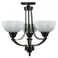 Lighting Inspiration-Houston 3Lt Flush-Bronze / Chrome